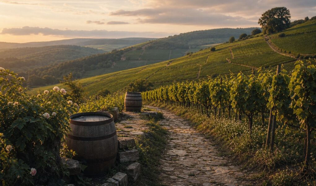 Vignobles de la côte de Beaune lors d'un wine tour en Bourgogne