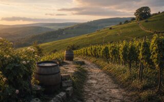 Vignobles de la côte de Beaune lors d'un wine tour en Bourgogne