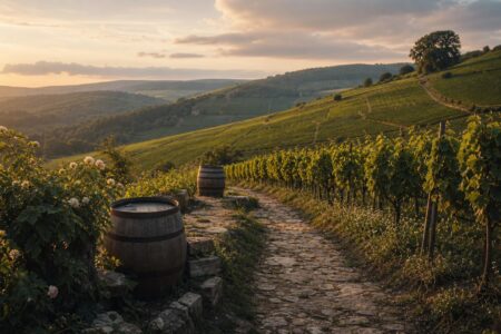 Vignobles de la côte de Beaune lors d'un wine tour en Bourgogne